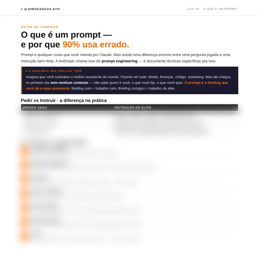 Página de exemplo do PDF Análise de Ações com IA