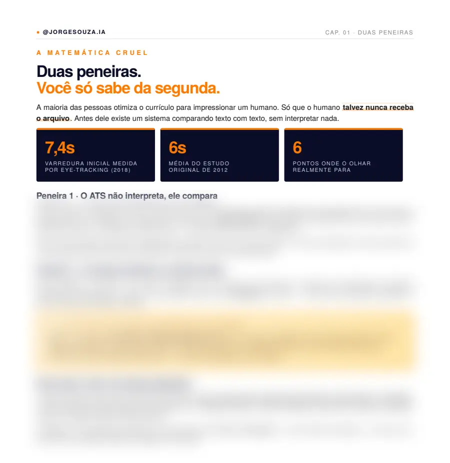 Página de exemplo do PDF Currículo irresistível com ChatGPT