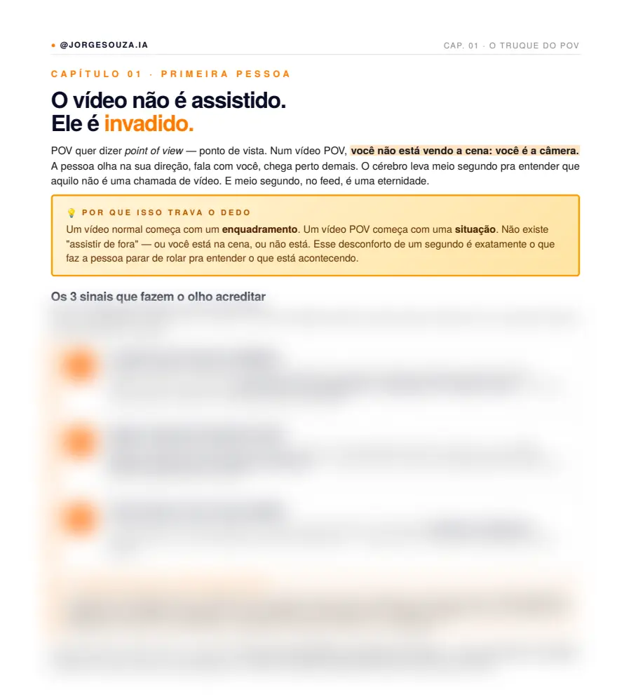 Página de exemplo do PDF Vídeo com IA a partir de uma foto